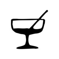 Icons of hand draw style alcohol vector