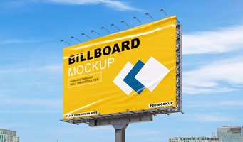 Billboard sign mockup design psd