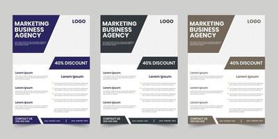 Business corporate agency Print finance book advertising template vector