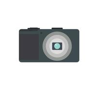 digital camera flat design. pocket camera vector illustration. Compact Digital Camera Isolated on white background