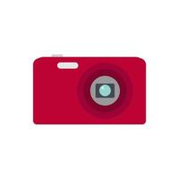 digital camera flat design. pocket camera vector illustration. Compact Digital Camera Isolated on white background