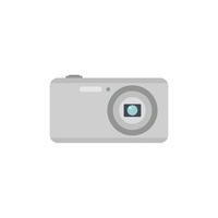 digital camera flat design. pocket camera vector illustration. Compact Digital Camera Isolated on white background