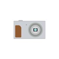 digital camera flat design. pocket camera vector illustration. Compact Digital Camera Isolated on white background