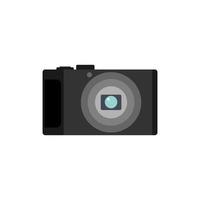 digital camera flat design. pocket camera vector illustration. Compact Digital Camera Isolated on white background