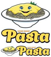 Pasta Food Mascot vector