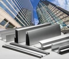 Aluminum profile for window, door, bathroom box photo