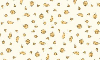 fruits and vegetable hand draw vector background