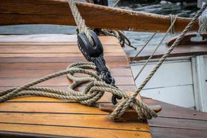 rigging on a tall ship photo