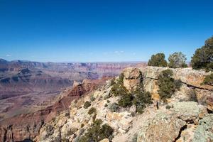 view from the edge of the Grand Canyon photo