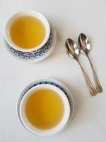 Two tea bowls in a restaurant photo