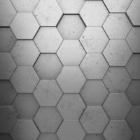 Futuristic and technological hexagonal background. 3d rendering photo