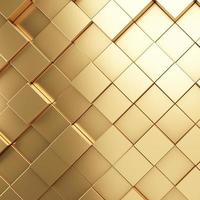 Futuristic gold hexagonal texture background. 3d rendering photo