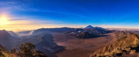 Mount Bromo volcano. photo