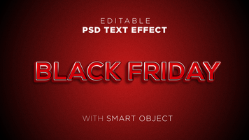 texto efecto para negro viernes, editable y bueno para tu social medios de comunicación enviar psd