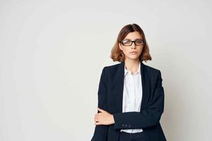 woman in suit official businesswoman posing photo