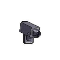 camera in pixel art style vector