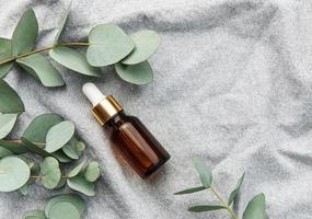 Massage and spa products with eucalyptus photo