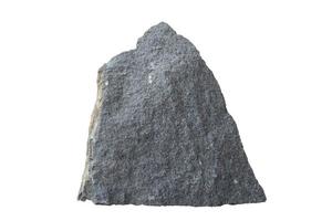 Diorite rock isolated on white bakground included clipping path. photo