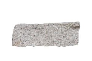 Granite stone isolated on white background included clipping path. photo