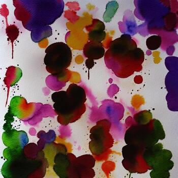 Abstract Painted Backgrounds,Digital watercolor Textures,Multicolor Fractal Surfaces, Designed with artificial intelligence, photo