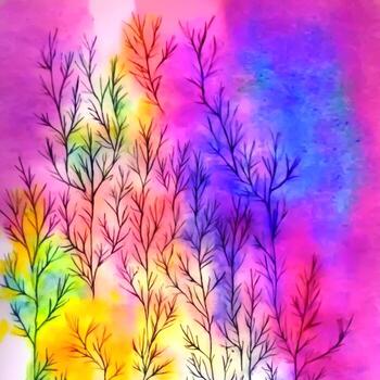 Abstract Painted Backgrounds,Digital watercolor Textures,Multicolor Fractal Surfaces, Designed with artificial intelligence, photo