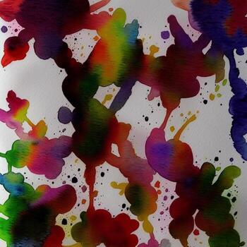 Abstract Painted Backgrounds,Digital watercolor Textures,Multicolor Fractal Surfaces, Designed with artificial intelligence, photo