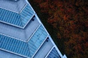 Top View from Hakodate tower or Goryokaku Tower where is a Famous Tourist Attraction in Hokkaido, Japan. photo