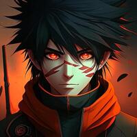 Anime boy avatar. art photo