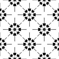 Modern geometry pattern, black and white abstract background, trendy print, monochrome retro texture vector