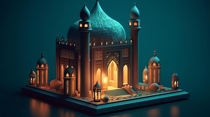 Isometric Mosque Stock Photos, Images and Backgrounds for Free Download