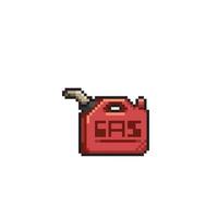 gasoline in pixel art style vector