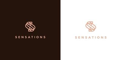Modern and unique S logo design 4 vector