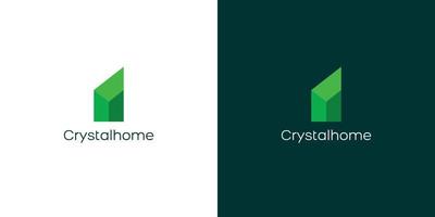 Modern and unique real estate logo design vector