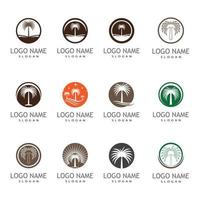 Dates tree Logo Template vector symbol  design