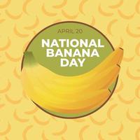 national banana day. banana day vector illustration. banana vector design. national banana day vector design for celebration.