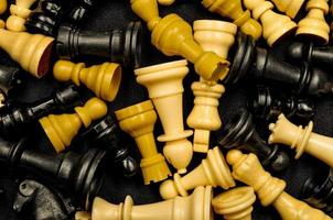 Chess pieces background photo