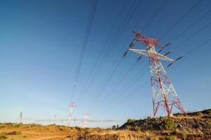 Electricity power pylon photo