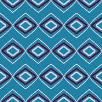 blue geometric ethnic pattern illustration design photo