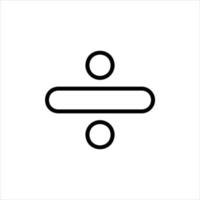 division in flat design style vector