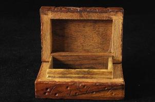 A wooden box photo