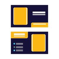 Business Card Design vector