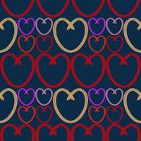 seamless pattern with heart illustration design photo