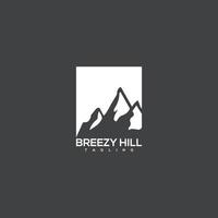 Vector Breezy hills vector logo design and simple logo