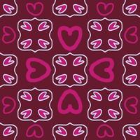 seamless pattern with heart illustration background photo