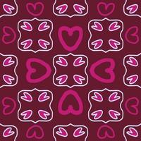 seamless pattern with heart illustration background photo