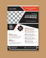 Corporate modern business flyer design template. vector