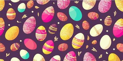 Vector Illustration of Easter Egg Seamless Texture