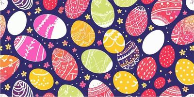 Beautiful Vector Easter Egg Blank Card