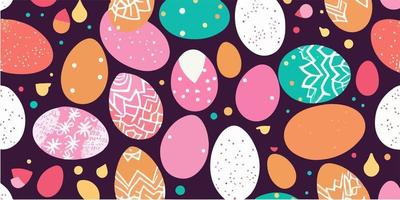 April Holiday Vector Background with Eggs