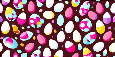 Vector Easter Egg with Polka Dot Patterns for Cute Designs